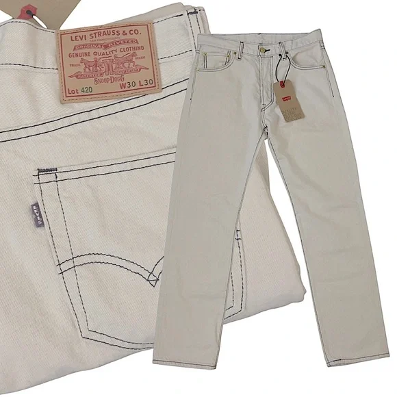 スペシャル‼︎ Levi’s SNOOP DOGG コラボ LOT420 BIGE NWT Levi's x Snoop Dogg Lot 420 Unreleased Jeans Men's 32x32